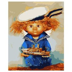 ВанГогВоМне Картина по номерам "Ангел- морячок", 40х50 см (ZX 20969)