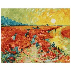 ВанГогВоМне Картина по номерам "Красные виноградники в Арле", 40х50 см (ZX 20890)