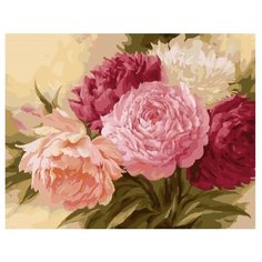 ВанГогВоМне Картина по номерам "Шикарные пионы", 40х50 см (ZX 21481)