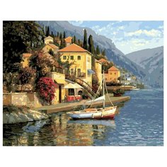 ВанГогВоМне Картина по номерам "Приморский городок", 40х50 см (ZX 20208)