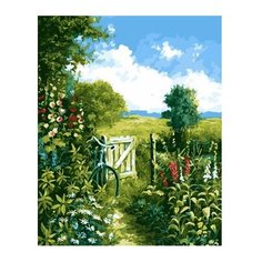 ВанГогВоМне Картина по номерам "Велосипед у калитки", 40х50 см (ZX 22176)