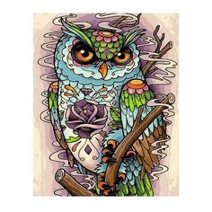 ВанГогВоМне Картина по номерам "Взгляд совы", 40х50 см (ZX 21932)