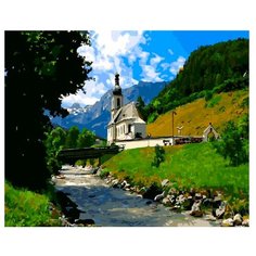 ВанГогВоМне Картина по номерам "Храм в горах", 40х50 см (ZX 21955)