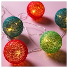 Гирлянда Luazon Decor Клубки 500 см, 20 ламп