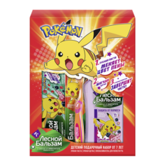 Набор щетка + паста + ополаскиватель Лесной бальзам с 7 лет