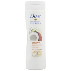 Лосьон для тела Dove Nourishing Secret восстанавливающий с кокосовым маслом и миндальным молочком, бутылка, 250 мл