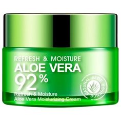 BioAqua Aloe Vera Освежающий и увлажняющий крем-гель для лица и шеи с экстрактом алоэ вера, 50 г