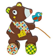 Каталка-игрушка Ebulobo Pull Along Mini Woodours (E51058) коричневый