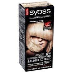 Syoss Color Стойкая крем-краска для волос, 10-11 Ультра-светлый жемчужный блонд