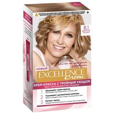 LOreal Paris Excellence стойкая крем-краска для волос, 8.1, Светло-русый пепелельный