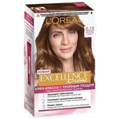 LOreal Paris Excellence стойкая крем-краска для волос, 6.13, Тёмно-русый бежевый