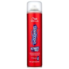 Wella Лак для волос Shockwaves Ultimate hold, экстрасильная фиксация, 400 мл