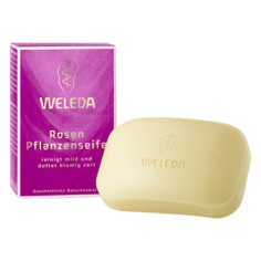 Мыло растительное кусковое Weleda Розовое, 100 г