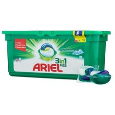 Капсулы Ariel PODS 3-в-1 Горный родник, пластиковый контейнер, 30 шт