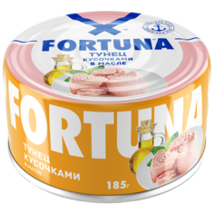 Fortuna Тунец кусочками в масле, 185 г Фортуна
