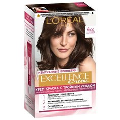 LOreal Paris Excellence стойкая крем-краска для волос, 4.00, Каштановый