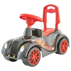 Каталка-толокар Orion Toys Ретро (900) со звуковыми эффектами черный