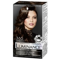 Schwarzkopf Luminance Притягательные тёмные Стойкая краска для волос, 3.65 горький шоколад