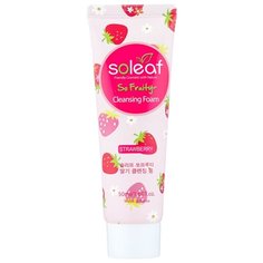 Soleaf очищающая пенка для лица с клубникой So Fruity, 50 мл