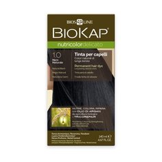 BioKap Nutricolor Delicato стойкая крем-краска для волос, 1.0 черный натуральный