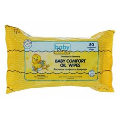 Влажные салфетки BabyLine Baby comfort Oil 80 шт.