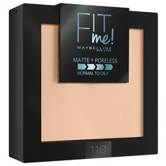 Maybelline Fit Me пудра компактная матирующая скрывающая поры 110 светло-кремовый