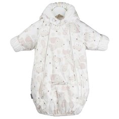 Комбинезон-конверт KERRY BLISS K19400 размер 62, 1000 белый/бежевый