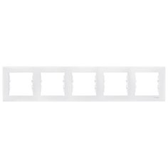 Рамка 5п Schneider Electric SEDNA SDN5800921, белый