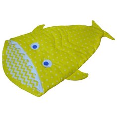 Конверт-мешок ДоММой спальный Рыбка 145 см желтый