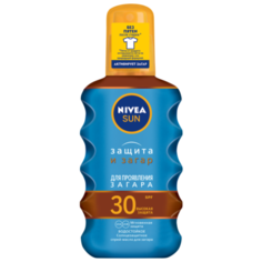 Nivea Sun солнцезащитное масло-спрей для загара Защита и загар SPF 30 200 мл
