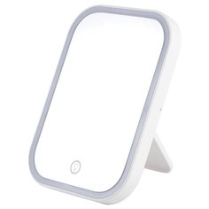 Зеркало косметическое настольное Energy EN-703 с подсветкой белый