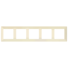 Рамка 5п Legrand Valena Life 754045, слоновая кость