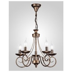 Люстра Eurosvet 22404/5 черный с золотом, E14, 200 Вт