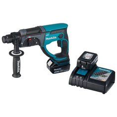Перфоратор аккумуляторный Makita DHR202RFE 3.0Ач х2 кейс Li-Ion 18 В (1.9 Дж)