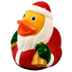 Игрушка для ванной FUNNY DUCKS Дед Мороз уточка (1846) красный/желтый/белый