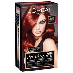 LOreal Paris Preference Feria стойкая краска для волос, 5.56, Гранат