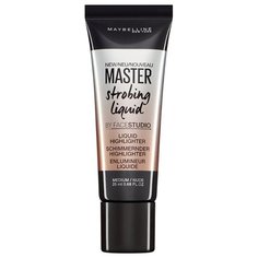 Maybelline By Face Studio Хайлайтер жидкий кремовый Master Strobing 200, золотисто-бежевый