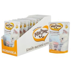 Корм для кошек Мнямс Каччиаторе по-неаполитански с курицей и с томатами 12шт. х 85 г (паштет)