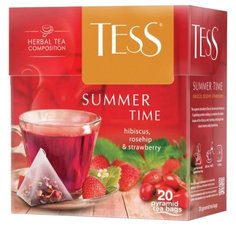 Чайный напиток красный Tess Summer time в пирамидках, 20 шт.