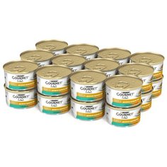 Корм для кошек Gourmet Голд Двойное удовольствие с кроликом 24шт. х 85 г (кусочки в соусе)