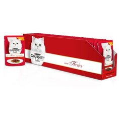 Корм для кошек Gourmet Мон Петит с говядиной 30шт. х 50 г (кусочки в соусе)