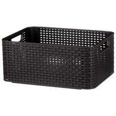 CURVER Корзина Rattan Style Box M 17x38x29см темно-коричневый