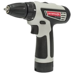 Аккумуляторная дрель-шуруповерт Интерскол ДА-10/12Л2 25 Н·м серый/черный