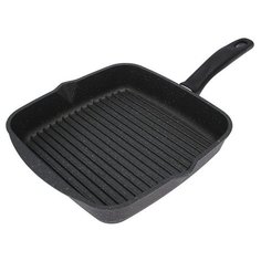 Сковорода-гриль Мечта Гранит 26х26 см, гранит black