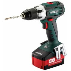 Аккумуляторная дрель-шуруповерт Metabo BS 18 LT 4.0Ah x2 Case 60 Н·м зеленый/черный