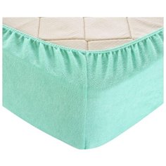 Простыня Текс-Дизайн махровая на резинке 140 х 200 мята