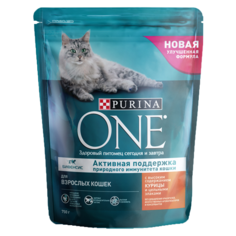 Корм для стерилизованных кошек Purina ONE с курицей и с цельными злаками 750 г