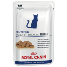 Корм для стерилизованных кошек Royal Canin Neutered Weight Balance мясное ассорти 12шт. х 100 г (кусочки в соусе)