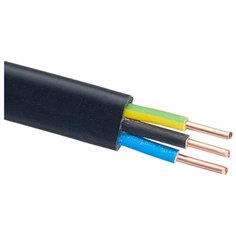 Кабель Пан Электрик ВВГнг-П 3х4 кв. мм (5 м) ГОСТ черный