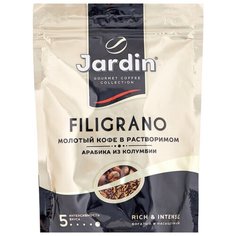 Кофе растворимый Jardin Filigrano с молотым кофе, пакет, 75 г